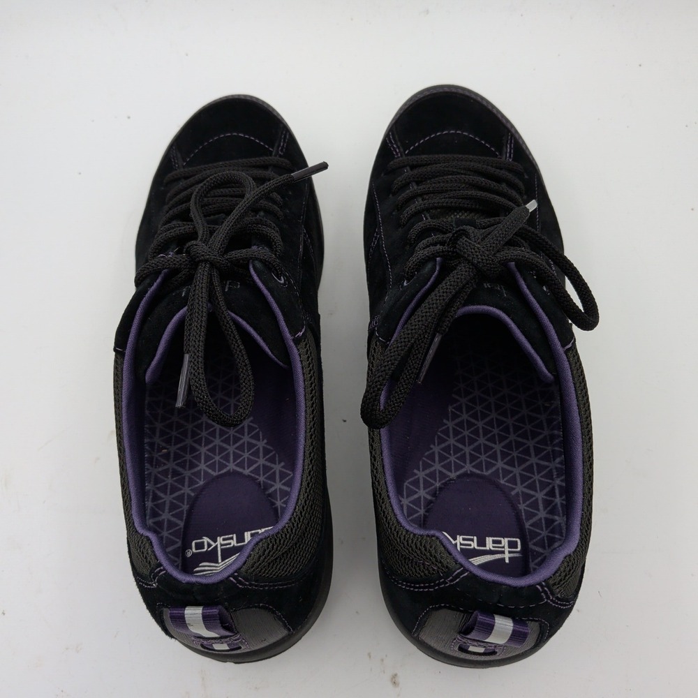 Dansko Paisley Black Suede Waterproof Outdoor Walking Shoes Vibram Womens 41 - Picture 9 of 9